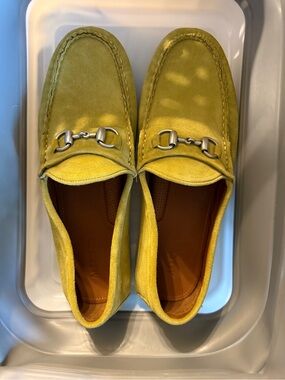 Men’s Chartreuse Allen Edmonds Sebastian Bit Driving Loafer